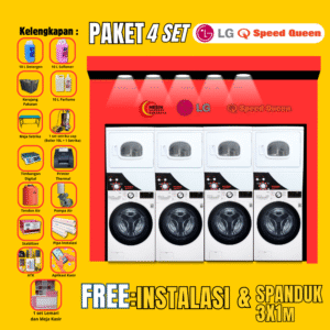 paket 4 set lg15kg & speed queen