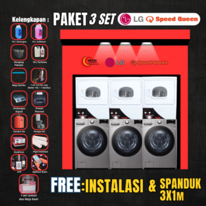 paket 3 set lg 20kg & speed queen